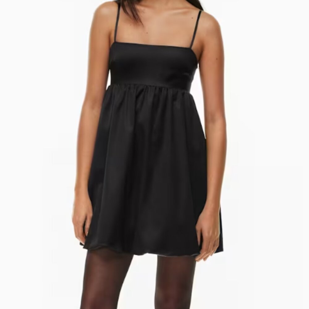 Aritzia Sunday Best “Elio” Black Mini Dress, M